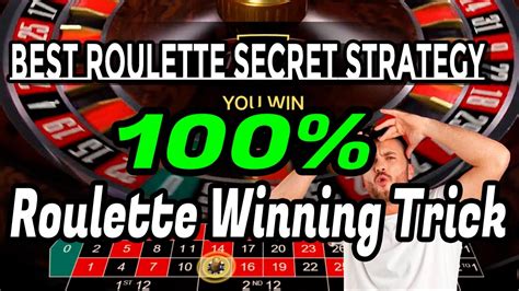 Roulette winning trick with proof .